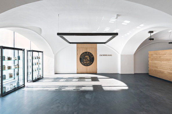 Baunetz, Meldung, Architektur, architecture, Hierl Architekten, Mnchen, Brauerei, Paulaner, Bier, Verwaltungsbau, Realisierungswettbewerb, Hauptverwaltung, 1. Preis, Ohlmllerstrae, Hauptssitz, Nachnutzung, Umnutzung, Hopfen, Malz, Weibier, Groraumbro, Rudolf Hierl, Bayern, O'zapfts, Edzard Probst