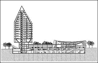 Baubeginn fr Hochhaus von Herzog und de Meuron in Basel