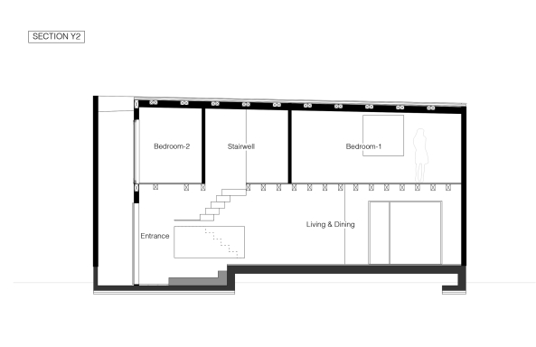 Minihaus, Japan, Tokio, Tokyo, new building, small house, japanese architecture, 2017, residential, housing, CHOP+ARCHI, Masao Nishikawa, Hiroo Okubo,  Setagaya Ward Tokyo, mini, 2017, ecklage, corner, wood, timber