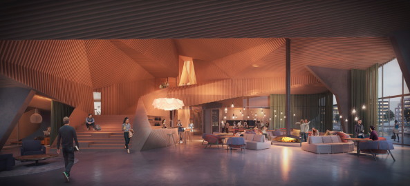 Orange, Amsterdam, 2017, Wohnhaus, Meer, Hafenkai