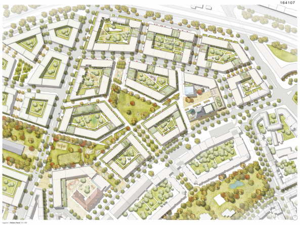 Siegerentwurf von Andr Poitiers mit arbos Freiraumplanung