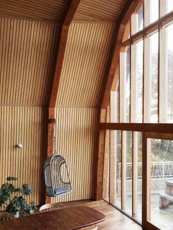 Hausboot, England, 2017, Holz, Schiff, Wochenendhaus, Holzbau, expressiv, wood, Grobritannien, Poole/ Dorset, Timber Frame Company, Mole architects, Rebecca Granger Architects