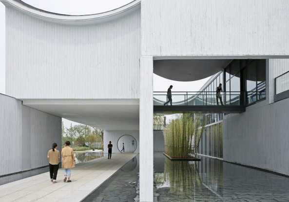 Baunetz, Meldung, News, Architektur, architecture, China, Suzhou, Community Centre, Gemeindezentrum, Dongyuan Qianxun Community Center, Scenic Architecture Office, Zhu Xiaofeng, Xiangcheng District, Suzhou City, Su shengliang, Dongyuan Design, Jiyuan Road, ffentliches Bauen, Bauen, Stdisch Bauen, Neubau
