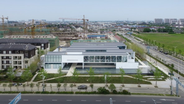 Baunetz, Meldung, News, Architektur, architecture, China, Suzhou, Community Centre, Gemeindezentrum, Dongyuan Qianxun Community Center, Scenic Architecture Office, Zhu Xiaofeng, Xiangcheng District, Suzhou City, Su shengliang, Dongyuan Design, Jiyuan Road, �ffentliches Bauen, Bauen, St�disch Bauen, Neubau