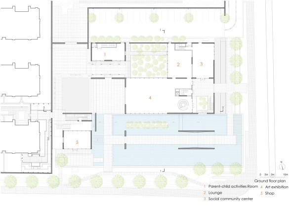 Baunetz, Meldung, News, Architektur, architecture, China, Suzhou, Community Centre, Gemeindezentrum, Dongyuan Qianxun Community Center, Scenic Architecture Office, Zhu Xiaofeng, Xiangcheng District, Suzhou City, Su shengliang, Dongyuan Design, Jiyuan Road, ffentliches Bauen, Bauen, Stdisch Bauen, Neubau