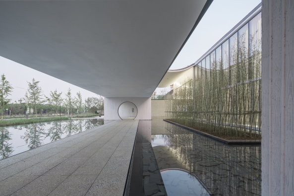 Baunetz, Meldung, News, Architektur, architecture, China, Suzhou, Community Centre, Gemeindezentrum, Dongyuan Qianxun Community Center, Scenic Architecture Office, Zhu Xiaofeng, Xiangcheng District, Suzhou City, Su shengliang, Dongyuan Design, Jiyuan Road, ffentliches Bauen, Bauen, Stdisch Bauen, Neubau
