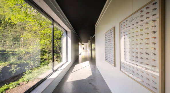 Baunetz, Architektur, Norwegen, Norway, Kvs, Kvsfossen, Laksetrapp, Srnorsk Laksesenter, Rever & Drage Architects, Besucherzentrum, Lachstreppe, Wasserfall, Lynga, Lyngdal, Vest-Agder, Tom Auger