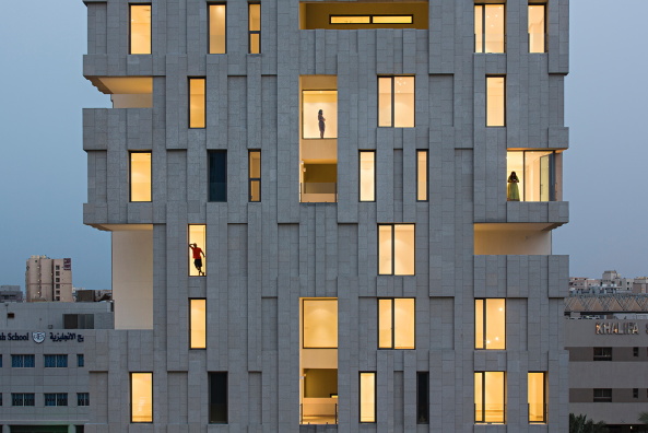 AGi Architects, Kuwait, 2017, Wohnen, Hochhaus, Wafra Vertical Housing, Hofhaus