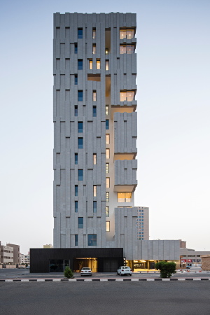 AGi Architects, Kuwait, 2017, Wohnen, Hochhaus, Wafra Vertical Housing, Hofhaus