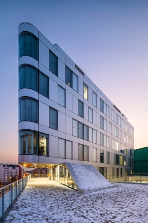 Baunetz, Architektur, architecture, Straburg, Strasburg, France, Frankreich, National Institute for Territorials Studies, INET, rue Edmond Michelet, Neubau, Wissenschaft, Wissenschaftsbau, AZC, MSA, Grgoire Zu&#x308;ndel, Irina Cristea, Michel Spitz, Sergio Grazia