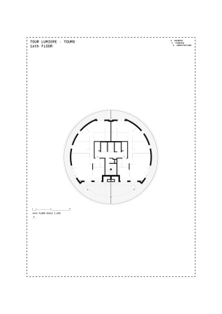 Baunetz, Architektur, Meldungen, Architekturprojekte, Frankreich, Tours, Jacques Ferrier, Wohnhaus, Turm, Wohnturm, Tour Lumiere, Wettbewerbsgewinn, low-energy building, residential building, sozialer Wohnungsbau, Le Galion, zylindrische Form, Rotunde, Mathieu Ducros, Luc Boegly