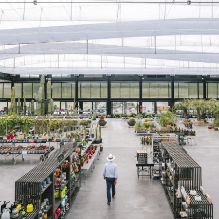 Baunetz, Architektur, Meldungen, Architekturprojekte, Spanien, Madrid, San Sebastin de los Reyes, garciagerman arquitectos, Jacobo Garca-Germn, Imagen Subliminal, Kakteencenter, Desert City, Gewchshaus, Pflanzencenter, Pflanzenausstellung, Halle, billboard building, Leicht-Container, Spannkonstruktion, Oase, Stabwerk, tensegrity