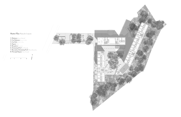 Onnis Luque, Luis Aldrete, mexiko, mexico, guadalajara, neubau, wohnungsbau, wohnturm, turm, wohnanlage, wasser, schwimmbecken, fassade, aussicht, landschaft, natur, berg, hang, hanglage, architect, architekt, architektur, Rinconada Margaritas