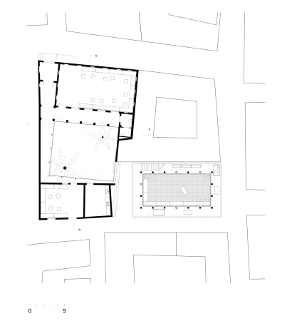 dvs, Hersten Geers, David van Severen, Fjiri, Traditional Music, Veil, Schleierfassade, Mesh, Steelmesh, Stahlvorhang, Fassade, Thermik, Gebudetechnik, Vorhang, Dar al Jinaa, Traditional House, Conversion, extension, Bas Princen, Dar, Muharraq