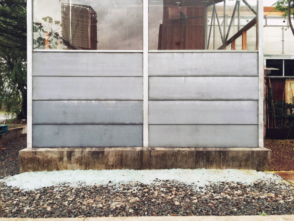 Atelier GOM, Studio Moa, tempor�re Architektur temporary architecture, neubau, Studio in Shanghai, West Bund, PVC Paneele, ephemeral, 2015, 2017, China, chinese, art, Kunst, Ausstellungen, exhibition, architecture