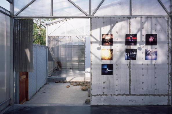 Atelier GOM, Studio Moa, tempor�re Architektur temporary architecture, neubau, Studio in Shanghai, West Bund, PVC Paneele, ephemeral, 2015, 2017, China, chinese, art, Kunst, Ausstellungen, exhibition, architecture