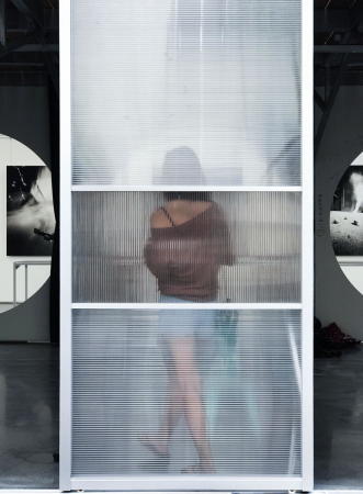 Atelier GOM, Studio Moa, tempor�re Architektur temporary architecture, neubau, Studio in Shanghai, West Bund, PVC Paneele, ephemeral, 2015, 2017, China, chinese, art, Kunst, Ausstellungen, exhibition, architecture