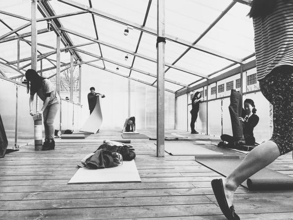 Atelier GOM, Studio Moa, tempor�re Architektur temporary architecture, neubau, Studio in Shanghai, West Bund, PVC Paneele, ephemeral, 2015, 2017, China, chinese, art, Kunst, Ausstellungen, exhibition, architecture