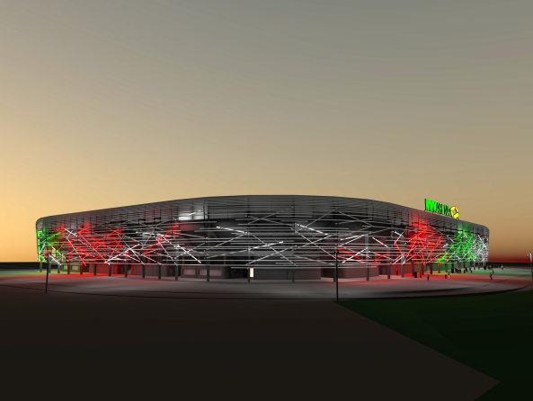 Baustellenbesuch der WWK-Arena in Augsburg