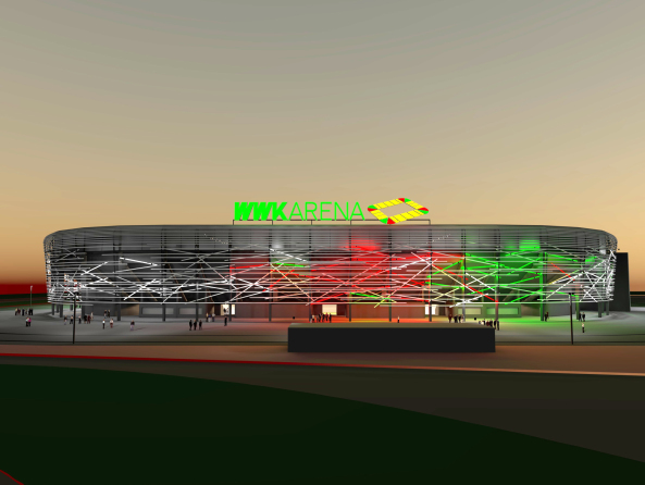 Baustellenbesuch der WWK-Arena in Augsburg