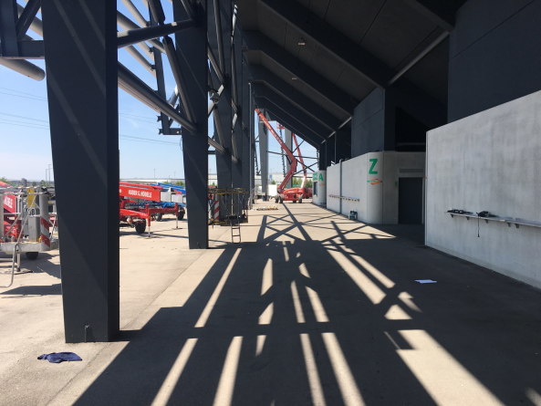 Baustellenbesuch der WWK-Arena in Augsburg