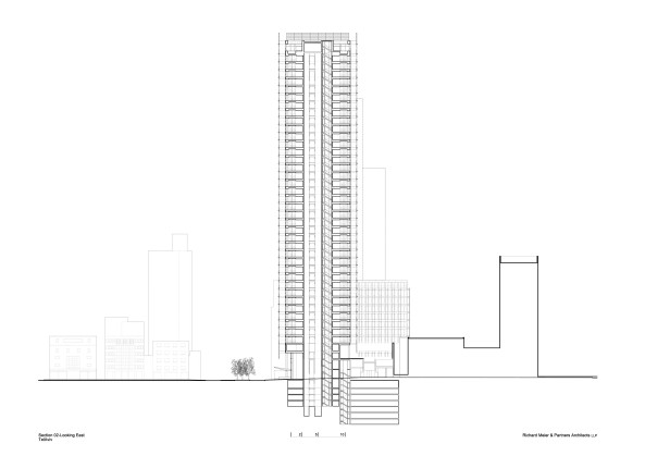 Baunetz, Meldung, Architektur, architecture, Rothschild Tower, Tel Aviv, Israel, Richard Meier, Nicolas Berggruen, Hochhaus, high-rise, residential, Wohnhochhaus, Wohnen, Apartment, wei�, white, white city, Rothschild Boulevard, residential tower, 2017, Roland Halbe, Bel�ftung, louver, Klima, Hitze, lightness, transparency, leicht, Transparenz, treeseem, luxury, Luxus, Meier on Rothschild, Diana Carta, Scott Frances, Jock Pottle
