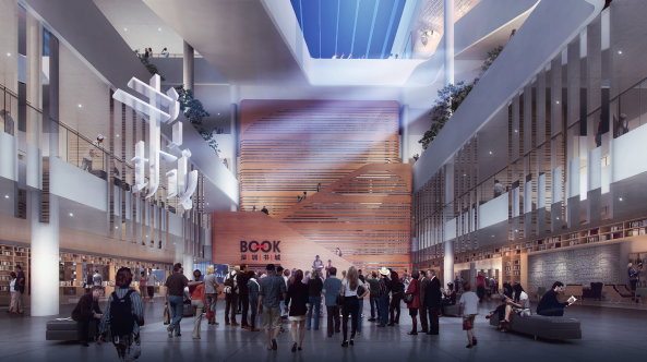 baunetz, Meldungen, architektur, Shenzhen, China, Book Cty Atelier Global, Eventarchitektur, Books, Bcherei, Bibliothek, Library, Glas