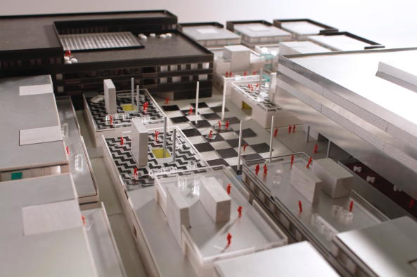 OMA, 2017, Frankreich, France, concrete, Beton, Strukturalismus, Neostrukturalismus, Lab City, Fertigstellung, science building, Forschung, Wissenschaft, laboratory, CentraleSup�lec, Ellen van Loon, Rem Koolhaas, Cl�ment Blanchet, Edouard Perv�s, Bollinger + Grohmann, Saclay, Gif-sur-Yvette