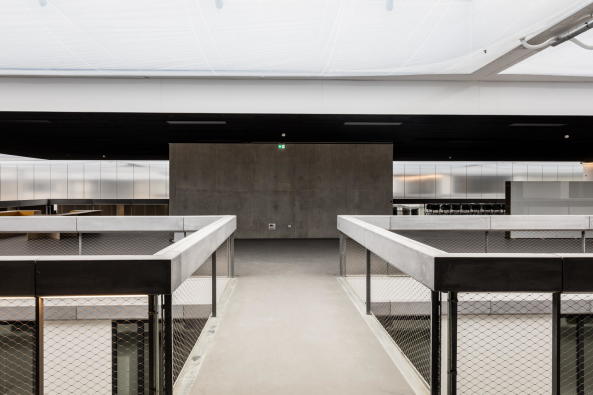 OMA, 2017, Frankreich, France, concrete, Beton, Strukturalismus, Neostrukturalismus, Lab City, Fertigstellung, science building, Forschung, Wissenschaft, laboratory, CentraleSuplec, Ellen van Loon, Rem Koolhaas, Clment Blanchet, Edouard Pervs, Bollinger + Grohmann, Saclay, Gif-sur-Yvette