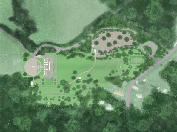 Clandon Park; Wettbewerb; Shortlist; National Trust; Countryhouse; Landsitz; Sanierung; Umbau; Restaurierung; Rekonstruktion; Lancelot Capability Brown; Sergison Bates Architects; AOC Architecture;  Selldorf Architects; Cowie Montgomery Architecst; Martin Ashley Architects; Purcell; Sam Jacob Studio; Donald Insall Associates; Diller Scofidio + Renfro; Allies and Morrison; Feilden+Mawson, AL_A; Giles Quarme & Associates; Surrey; England