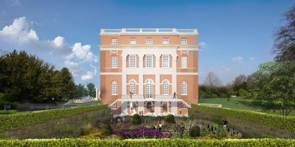Clandon Park; Wettbewerb; Shortlist; National Trust; Countryhouse; Landsitz; Sanierung; Umbau; Restaurierung; Rekonstruktion; Lancelot Capability Brown; Sergison Bates Architects; AOC Architecture;  Selldorf Architects; Cowie Montgomery Architecst; Martin Ashley Architects; Purcell; Sam Jacob Studio; Donald Insall Associates; Diller Scofidio + Renfro; Allies and Morrison; Feilden+Mawson, AL_A; Giles Quarme & Associates; Surrey; England