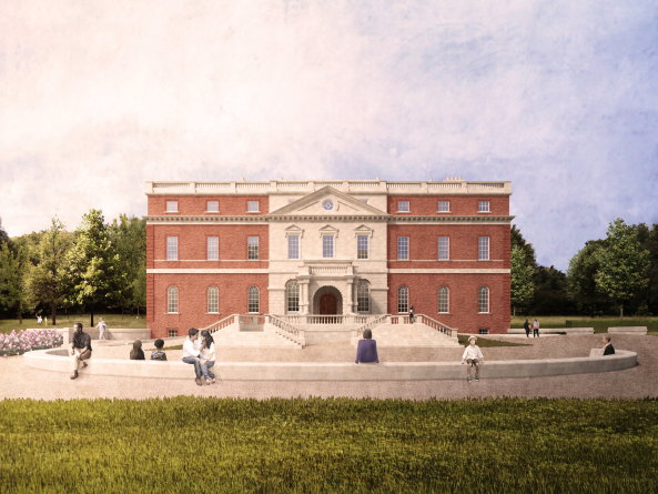 Clandon Park; Wettbewerb; Shortlist; National Trust; Countryhouse; Landsitz; Sanierung; Umbau; Restaurierung; Rekonstruktion; Lancelot Capability Brown; Sergison Bates Architects; AOC Architecture;  Selldorf Architects; Cowie Montgomery Architecst; Martin Ashley Architects; Purcell; Sam Jacob Studio; Donald Insall Associates; Diller Scofidio + Renfro; Allies and Morrison; Feilden+Mawson, AL_A; Giles Quarme & Associates; Surrey; England