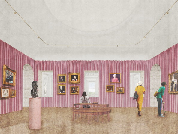 Clandon Park; Wettbewerb; Shortlist; National Trust; Countryhouse; Landsitz; Sanierung; Umbau; Restaurierung; Rekonstruktion; Lancelot Capability Brown; Sergison Bates Architects; AOC Architecture;  Selldorf Architects; Cowie Montgomery Architecst; Martin Ashley Architects; Purcell; Sam Jacob Studio; Donald Insall Associates; Diller Scofidio + Renfro; Allies and Morrison; Feilden+Mawson, AL_A; Giles Quarme & Associates; Surrey; England