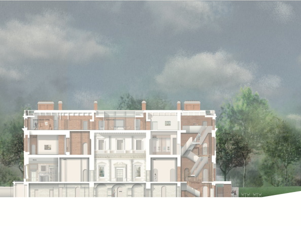 Clandon Park; Wettbewerb; Shortlist; National Trust; Countryhouse; Landsitz; Sanierung; Umbau; Restaurierung; Rekonstruktion; Lancelot Capability Brown; Sergison Bates Architects; AOC Architecture;  Selldorf Architects; Cowie Montgomery Architecst; Martin Ashley Architects; Purcell; Sam Jacob Studio; Donald Insall Associates; Diller Scofidio + Renfro; Allies and Morrison; Feilden+Mawson, AL_A; Giles Quarme & Associates; Surrey; England