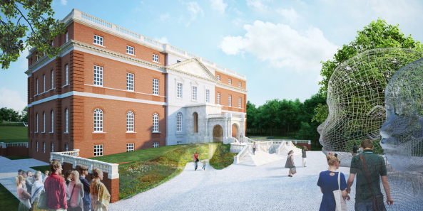 Clandon Park; Wettbewerb; Shortlist; National Trust; Countryhouse; Landsitz; Sanierung; Umbau; Restaurierung; Rekonstruktion; Lancelot Capability Brown; Sergison Bates Architects; AOC Architecture;  Selldorf Architects; Cowie Montgomery Architecst; Martin Ashley Architects; Purcell; Sam Jacob Studio; Donald Insall Associates; Diller Scofidio + Renfro; Allies and Morrison; Feilden+Mawson, AL_A; Giles Quarme & Associates; Surrey; England