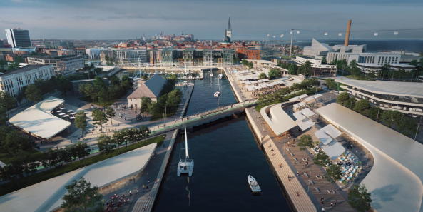 Zaha Hadid Architects, Hafen, Estland, Harbour, Tallinn, Transformation, Konversion, Stadtumbau, Stdtebau, 1. Preis, Gewinner, Wettbewerb