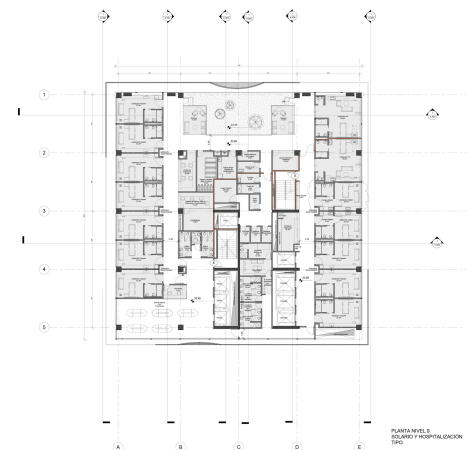 Ampliacin Fundacin Santa Fe de Bogot, Santa Fe Foundation, Klinik, Neubau, 2017, Fertigstellung, Krankenhaus, Bogota, Kolumbien, clinic, big building, brick, Backstein, 2017, 2016, Kubus, Andres Valbuena, Alejandro Arango, El Equipo de Mazzanti, Giancarlo Mazzanti,