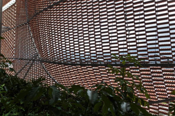 Ampliaci�n Fundaci�n Santa Fe de Bogot�, Santa Fe Foundation, Klinik, Neubau, 2017, Fertigstellung, Krankenhaus, Bogota, Kolumbien, clinic, big building, brick, Backstein, 2017, 2016, Kubus, Andres Valbuena, Alejandro Arango, El Equipo de Mazzanti, Giancarlo Mazzanti,