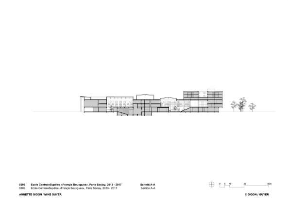 OMA, 2017, Frankreich, France, concrete, Beton, Strukturalismus, Neostrukturalismus, Lab City, Fertigstellung, science building, Forschung, Wissenschaft, laboratory, CentraleSuplec, Ellen van Loon, Rem Koolhaas, Clment Blanchet, Edouard Pervs, Bollinger + Grohmann, Saclay, Gif-sur-Yvette, Francis Bouygues, Annette Gigon, Mike Guyer, Zrich, Paris, Suisse, Schweiz, Switzerland, Masterplan OMA, Synthse Architecture, EGIS, Integral Ruedi Baur, Bureau Brut, Philippe Ruault,