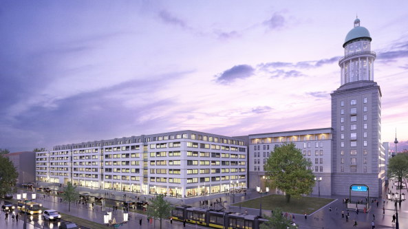 Baunetz, Meldung, Architektur, architecture, 2017, Deutschland, Germany, Berlin, Frankfurter Tor, Warschauer Stra�e, Cresco Capital, GBP Architekten, Studentenwohnungen, Mikroapartments, residential, student housing, living, Apartment, serviced apartment, Tannhaus, Neon Wood, Umbau, renovation, Sanierung, Plattenbau, Systembau, prefabricated slabs, Anastasia Hermann