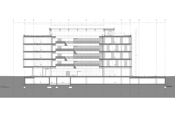 Baunetz, Stahlbetonskelett, Stuttgart, Architektur, architecture, Industrie, AEB, Softwareentwickler, Mhringen, Deutschland, Stuttgart-Ost, Headquarter, AEB Gesellschaft zur Entwicklung von Branchen-Software mbH, Riehle+Assoziierte, Hansa-Areal, Sigmaringer Strae, Abriss, Neubau, Industrieareal, Solitr, Bro, Arbeitspltze, Roland Halbe