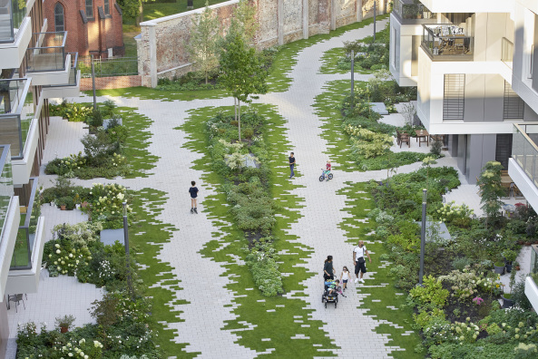 The Garden, Wohnen, Wohnquartier, Berlin, Eike Becker_Architekten, 2017, Mauerstreifen