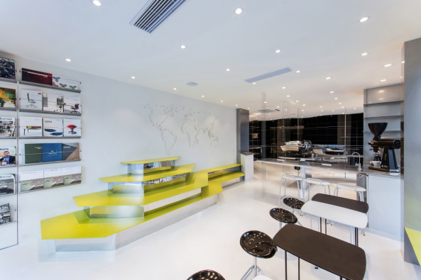 Baunetz, Meldungen, News, Architektur, architecture, China, Changzhou, Kaffee, Coffee Shop, Caf, Seven Coffee, dongqi Architects, Raitt Liu, stainless steel sheet, wirerope, JIANG Nan, Yiting Ma, Renjie Wang, Umbau, Renovation, Revitalisation, Renovierung, schwarzes Gold, Kaffeebohne