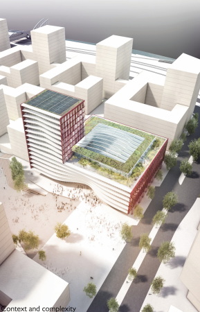 Baunetz, Meldung, Architektur, architecture, 2017, Henn, Mnchen, Benthem Crouwel, Dsseldorf, Amsterdam, Snhetta, Oslo, 3xn architects, Kopenhagen, Strmer Murphy and Partners, Hamburg, Workshopverfahren, Wettbewerb, HafenCity, Elbbrcken Quartier, The Pier, Multi-Tenant-Gebude, smart, Hamburg, competition, results, Ergebnisse, Almut Grntuch-Ernst, OVG Real Estate, office, Brobau, Bro