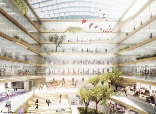 Baunetz, Meldung, Architektur, architecture, 2017, Henn, Mnchen, Benthem Crouwel, Dsseldorf, Amsterdam, Snhetta, Oslo, 3xn architects, Kopenhagen, Strmer Murphy and Partners, Hamburg, Workshopverfahren, Wettbewerb, HafenCity, Elbbrcken Quartier, The Pier, Multi-Tenant-Gebude, smart, Hamburg, competition, results, Ergebnisse, Almut Grntuch-Ernst, OVG Real Estate, office, Brobau, Bro