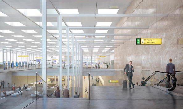 Amsterdam Airport Schiphol Terminal, SNBV, KAAN Architecten, Niederlande, Netherlands, Airport, 2017, Projekt, Neubau, Wettbewerb,