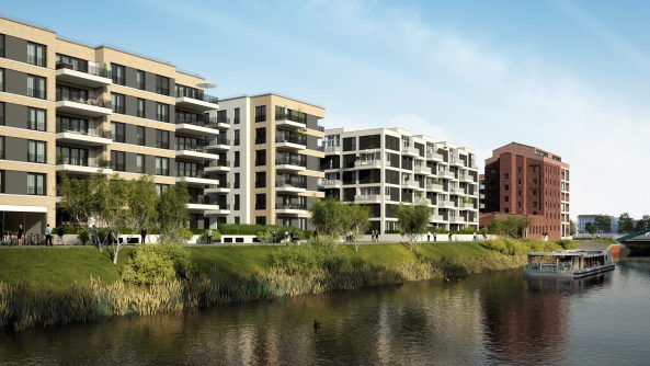 Baunetz, Meldung, Architektur, Berlin, Erupoacity, KauriCab, Investorenarchitektur, Wasserstadt Mitte, Grundsteinlegung, KSP Jrgen Engel, Zanderroth, Cramer Neumann, AFF Gesellschaft von Architekten, Regula Lscher