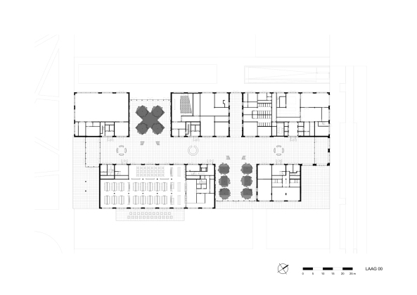 Baunetz, Meldung, Architektur, architecture, Neutelings Riedijk, 2017, Br�ssel, Belgien, Belgium, Brussels, HERMAN TEIRLINCK, HERMAN TEIRLINCK building, office, B�rogeb�ude, B�ro, Filip Dujardin, inner street, Stra�e, Innenh�fe, G�rten, gardens, Verwaltung, administration, fl�mische Landesregierung, Tour et Taxis