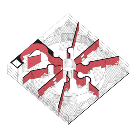 Kreisanordnung der Hotelzimmer, Bruther