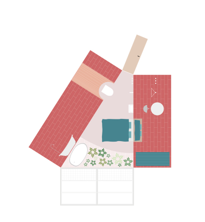 aufgefaltetes Zimmer, Schema, Bruther